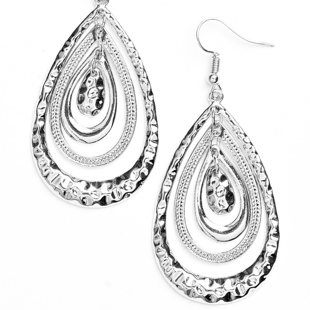 Metal Monsoon Silver Dangle Earrings